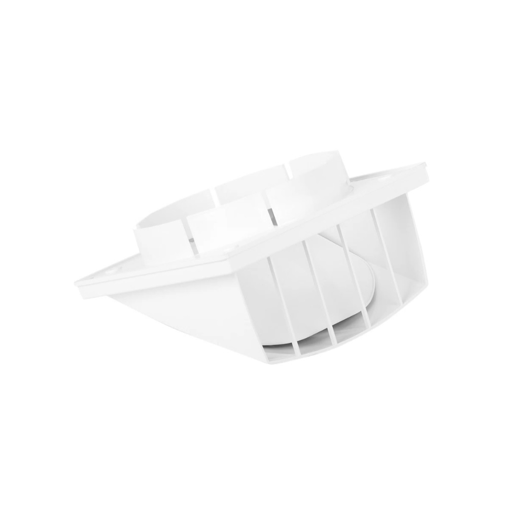 Выход стенной с обратным клапаном Era 1919К15.16ФВ, диаметр 150-160 мм, 190х190 мм, серый, пластик