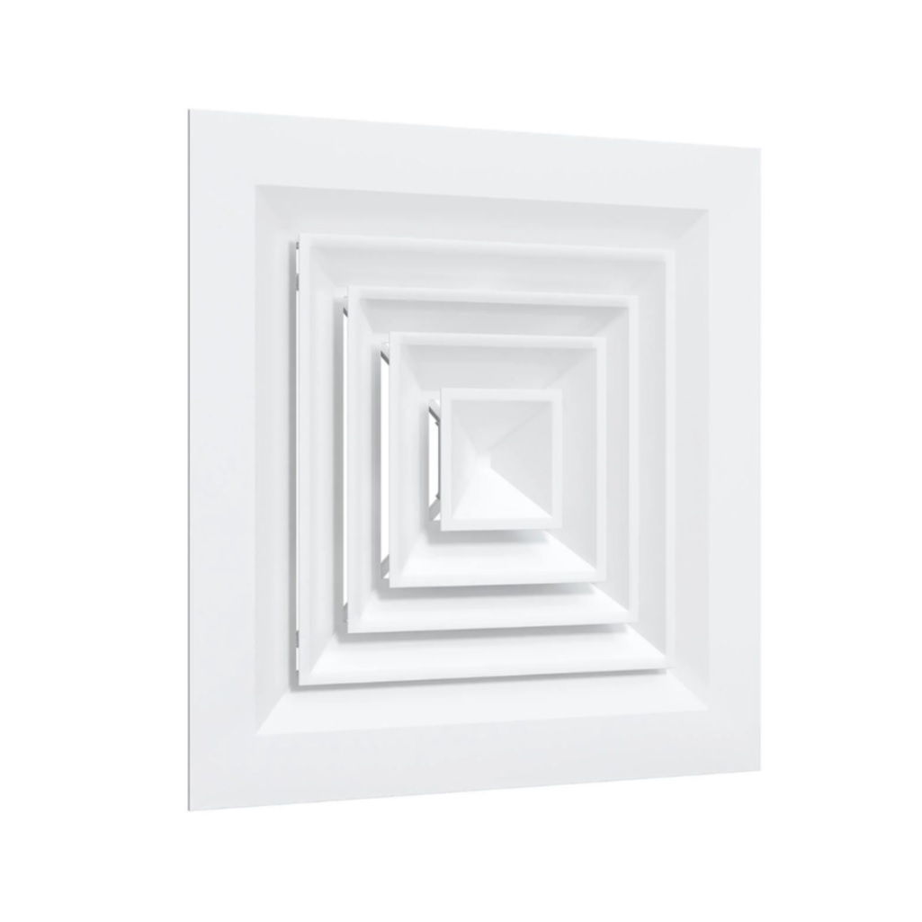 Диффузор Era С6060D4S, c четырехсторонним распределением воздуха, диаметр 445 мм, 595х595 мм, белый