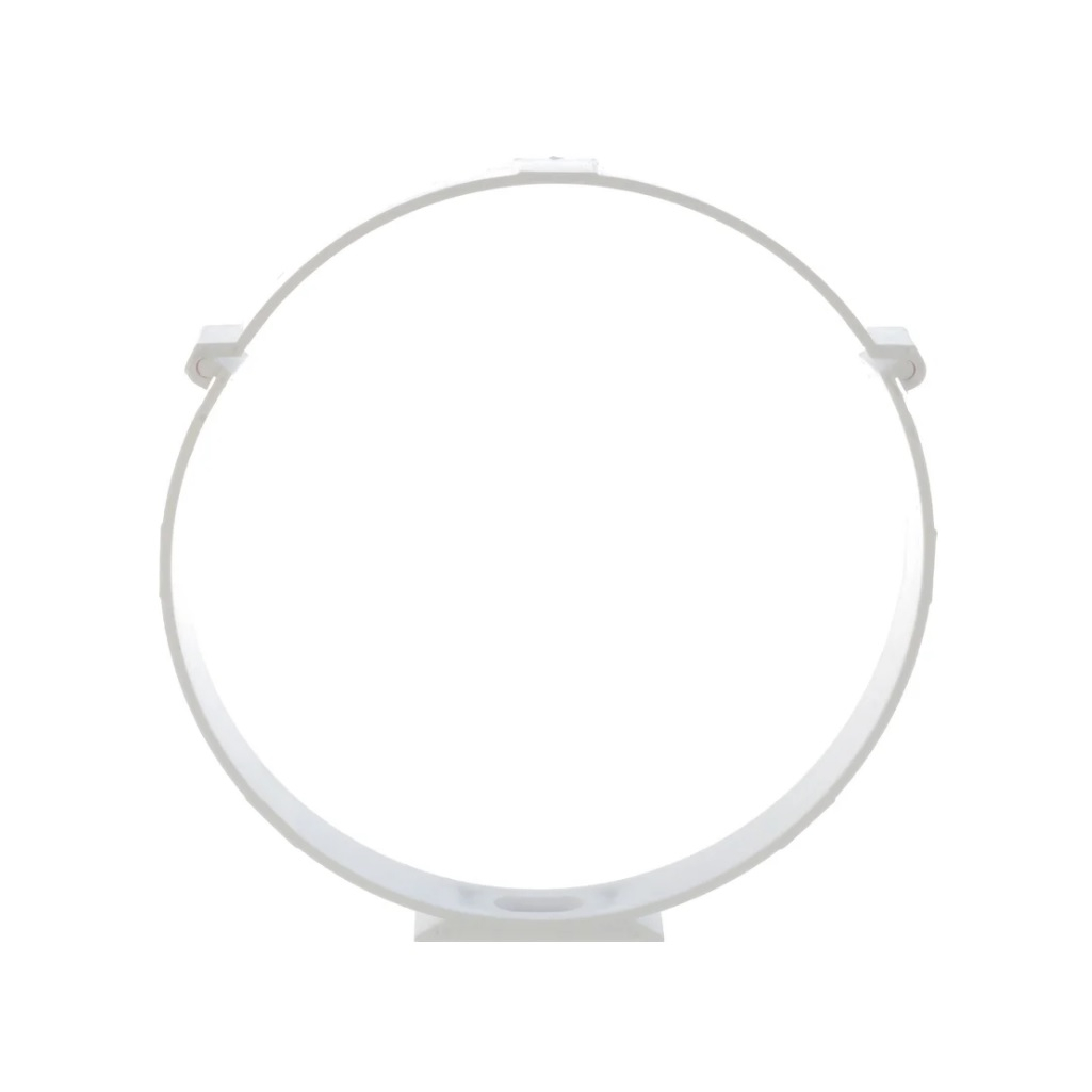 Держатель круглого канала Era 16ДКП, диаметр 160 мм, 20х169.4х171.9 мм, пластик, белый