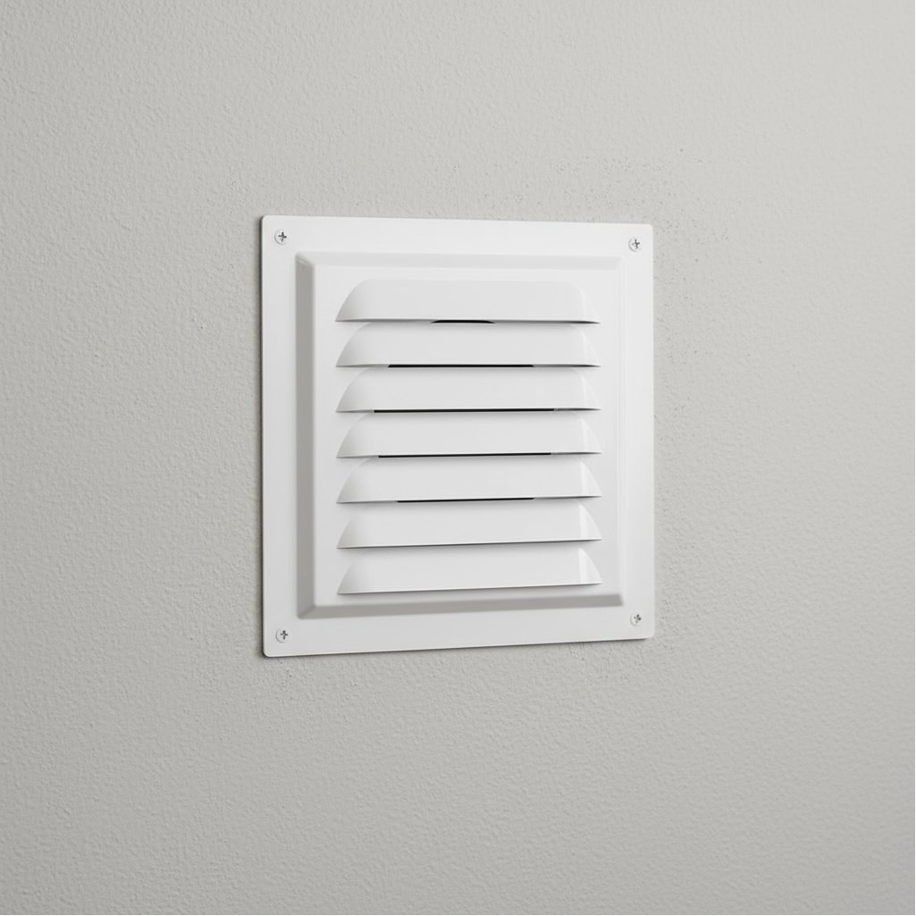 Решетка вентиляционная Era 1515МЭ с сеткой, 150х150 мм, сталь, белая