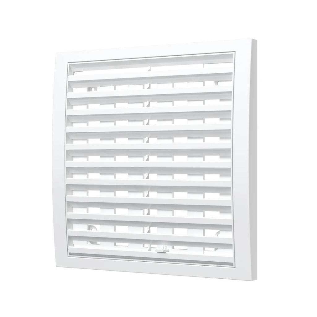 Решетка вентиляционная регулируемая Era, 2020РРП, 200х200 мм, белый, пластик