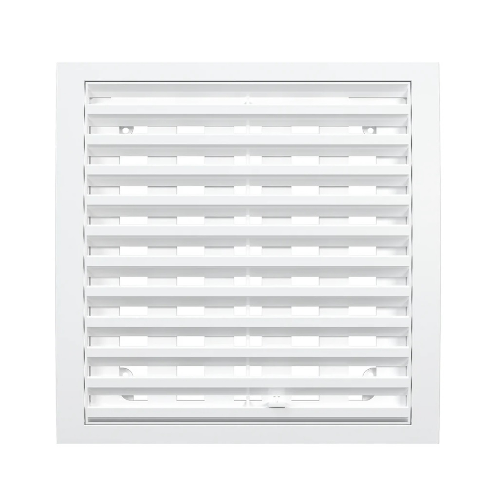 Решетка вентиляционная регулируемая Era, 2020РРП, 200х200 мм, белый, пластик
