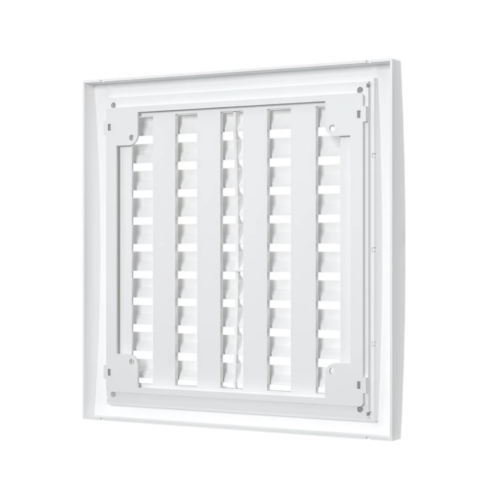 Решетка вентиляционная регулируемая Era, 2020РРП, 200х200 мм, белый, пластик