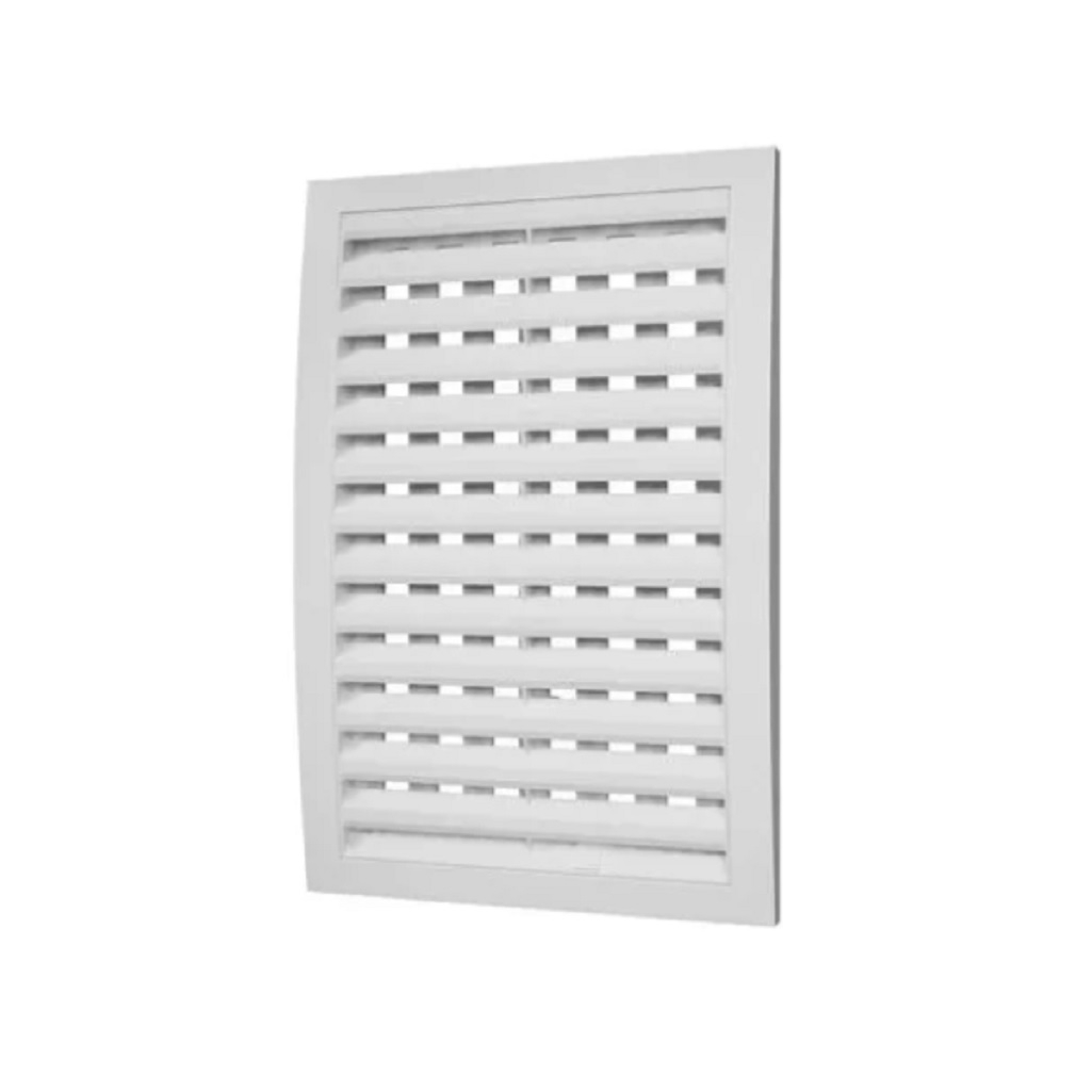 Решетка вентиляционная регулируемая Era, 2030РРПН, наружная, 200х300 мм, белый, пластик