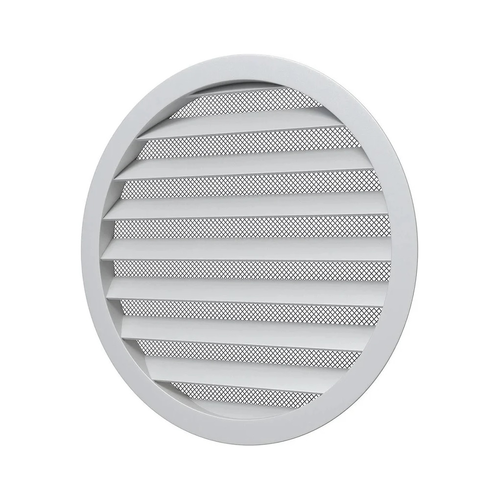 Решетка вентиляционная с сеткой Era 20РКМ, наружная, 200х225 мм, серебряный, пластик