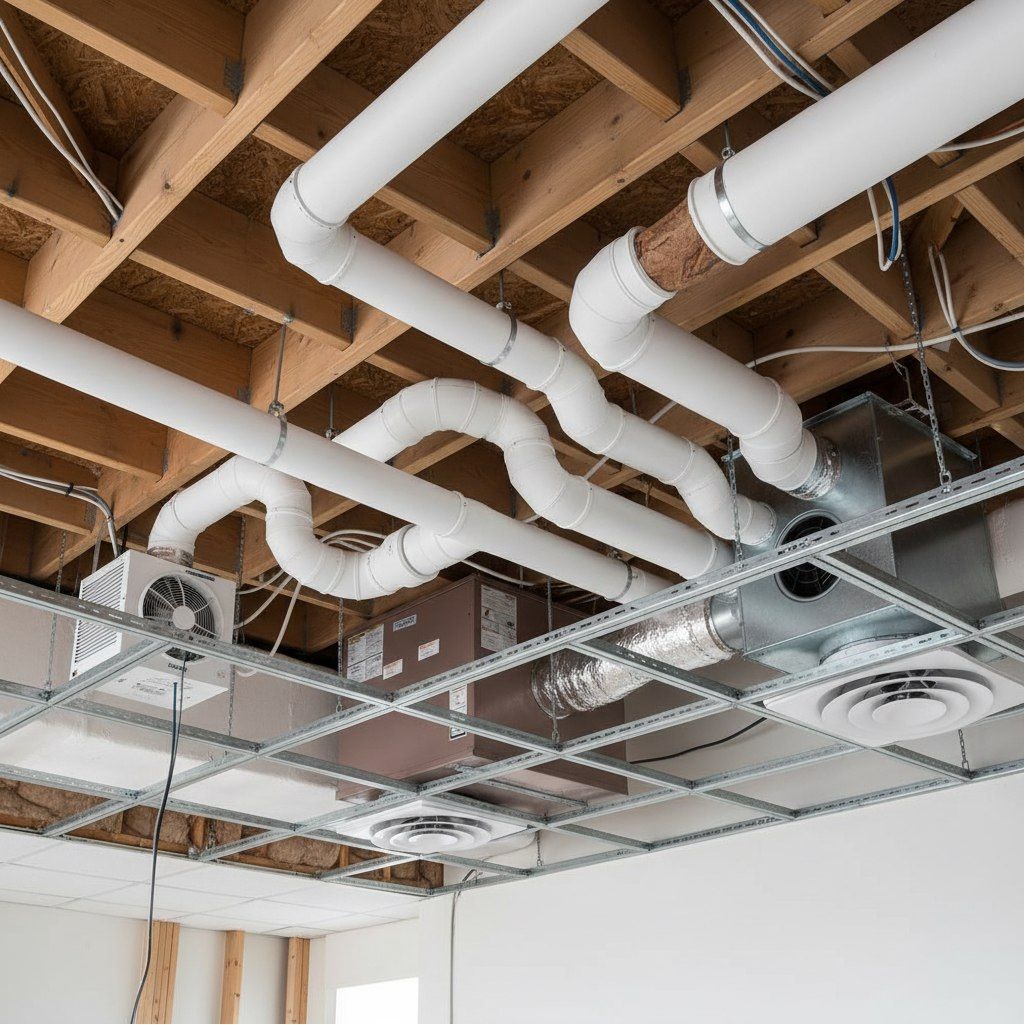 Воздуховод круглый Era 10ВП1, d-100 мм, пластик, белый, длина 1 м