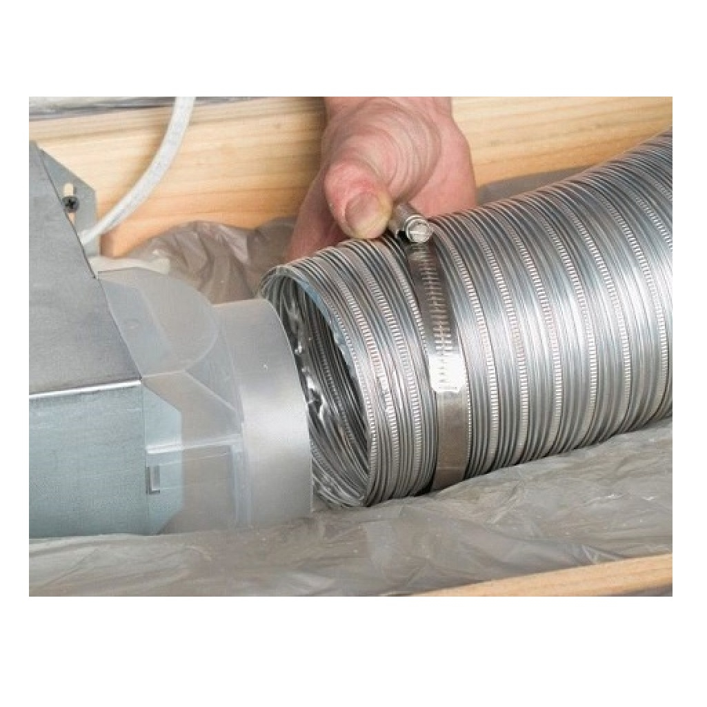 Воздуховод гибкий гофрированный Era 20ВА, 3 м, 0.1 мм, диаметр 200 мм, алюминий