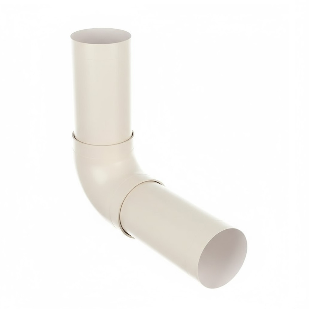 Колено круглое Era 16ККП, диаметр 160 мм, пластик, для воздуховодов, 45 гр.