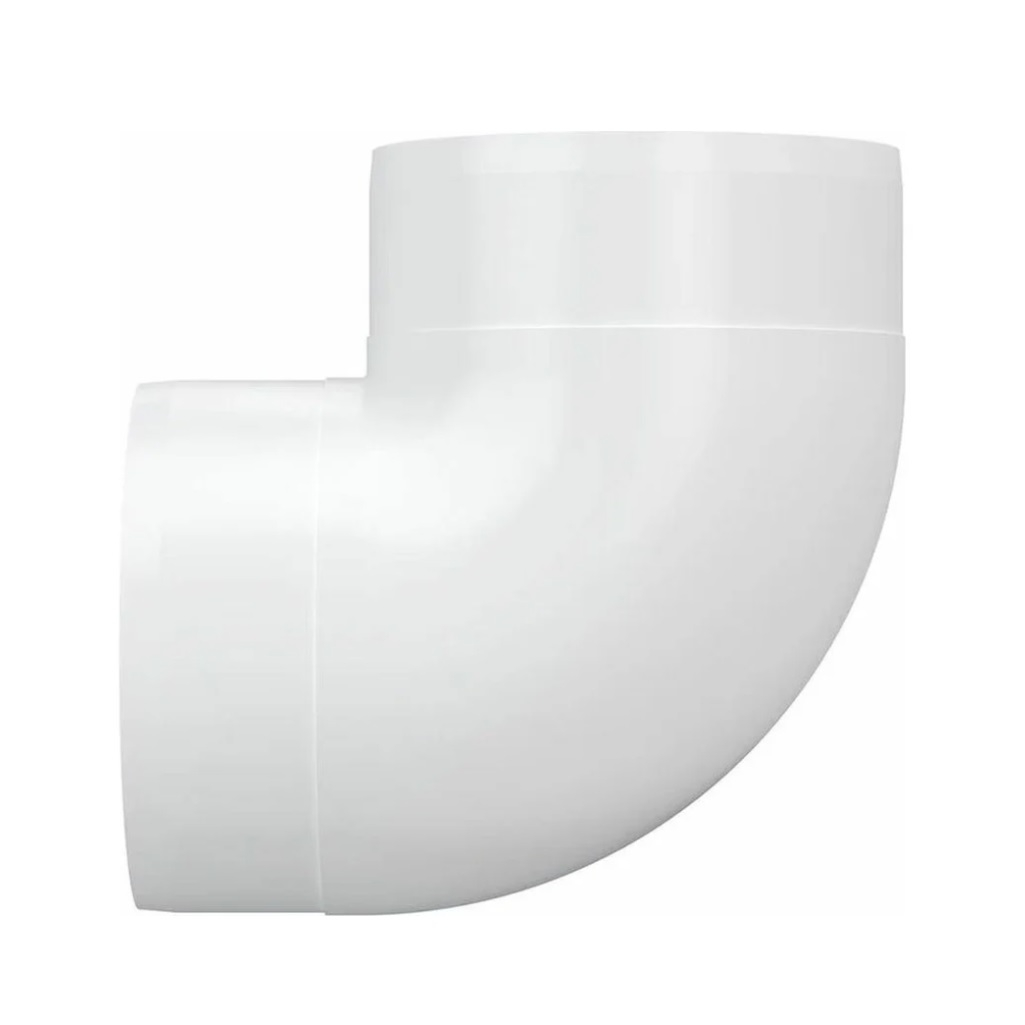 Колено круглое Era 16ККП, диаметр 160 мм, пластик, для воздуховодов, 45 гр.