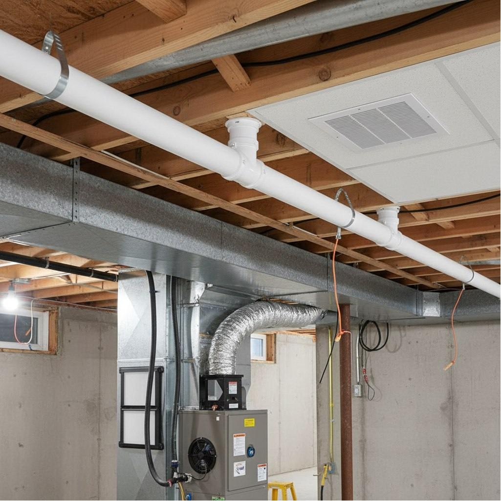 Воздуховод круглый Era 12,5ВП1,5, 125 мм, пластик, белый, 1.5 м