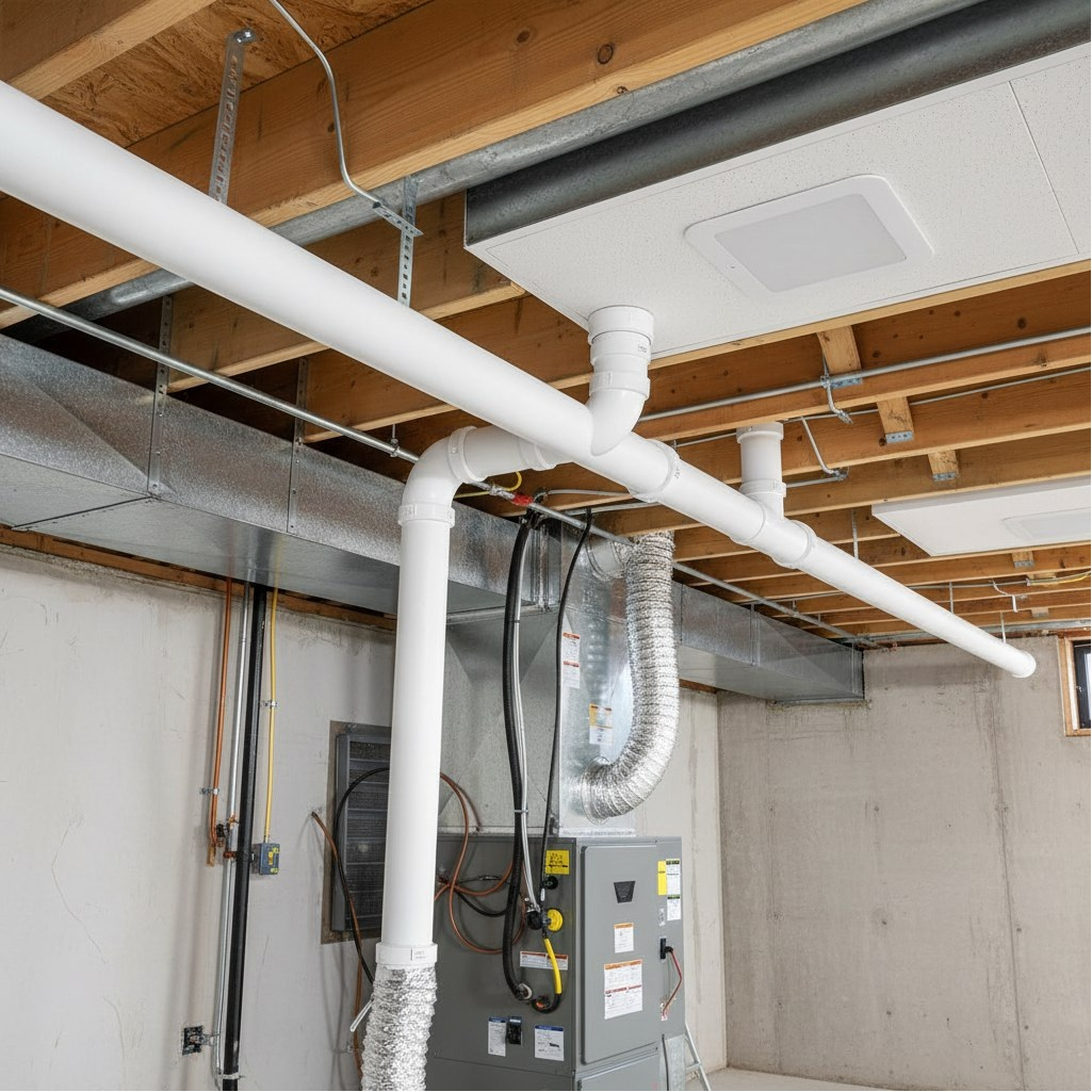 Воздуховод круглый Era 12,5ВП1,5, 125 мм, пластик, белый, 1.5 м