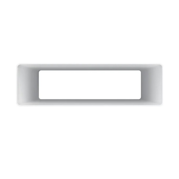 Воздуховод прямоугольный Era 620ВП1, 1 м, 60х204 мм, белый, пластик