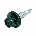 Саморез кровельный темно-зелёный RAL 6005 5,5х25 мм