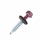 Саморез кровельный Жесть 4,8х35мм RAL3005 красное вино 8 шт