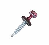 Саморез кровельный Жесть 4,8х35мм RAL3005 красное вино 250 шт