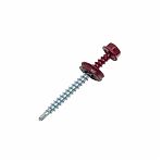 Саморез кровельный 4,8x51 RAL3005 красное вино 6 шт