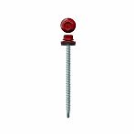 Саморез кровельный 4,8x70 RAL3011 красно-коричневый 6 шт