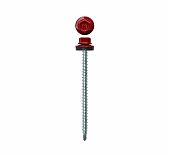 Саморез кровельный 4,8x70 RAL3011 красно-коричневый 6 шт