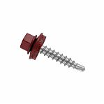 Саморез кровельный 4,8х29 RAL3011 красно-коричневый 10 шт