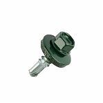 Саморез кровельный 5,5x19 RAL6005 темно-зеленый 12 шт