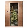 Дверь Doorwood с фотопечатью А003, 1900х700 мм, стекло 8 мм, 3 петли, лиственная