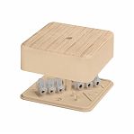 Коробка распаячная TDM Electric SQ1401-0406 с клеммной колодкой, IP40, 28х75х75 мм, сосна