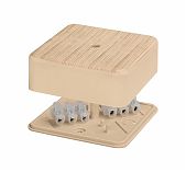 Коробка распаячная TDM Electric SQ1401-0406 с клеммной колодкой, IP40, 28х75х75 мм, сосна