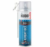 Клей-пена Kudo Клеит Всё X6+ монтажная универсальная всесезонная 650 мл