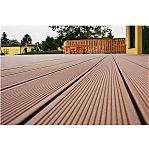 Террасная доска MasterDeck ДПК, вельвет, 28х140х6000 мм, Тик
