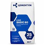 Клей Цементум для всех типов плитки, сухая смесь Basic 60 (C0T) 25 кг