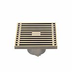 Трап душевой Gappo G81004-4, 100х100 мм бронза