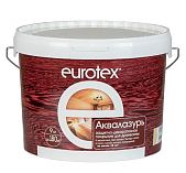 Защитно-декоративное покрытие для древесины Eurotex Аквалазурь Белый 9 кг