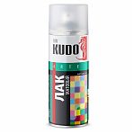 Лак аэрозоль Kudo KU-9004 акриловый, для внутренних и наружных работ,  матовый, бесцветный, 520 мл
