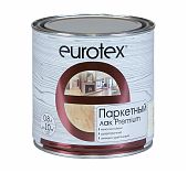 Лак Eurotex Premium паркетный для внутренних работ глянцевый бесцветный 0,8 л