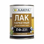Лак Лакра паркетный ПФ-231 алкидный глянцевый, бесцветный 0,8 кг