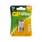 Элемент питания GP Ultra алкалиновый AAА 2 шт, блистер