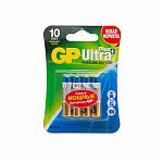Элемент питания Алкалиновый GP Ultra Plus AAA 4 шт