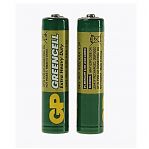 Элемент питания GP Greencell солевой AAА 2 шт, блистер