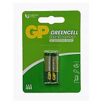 Элемент питания GP Greencell солевой AAА 2 шт, блистер