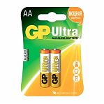Элемент питания алкалиновый GP Ultra Plus LR6 блистер тип АА, 2 шт/уп