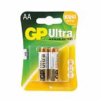 Элемент питания GP Ultra LR6, алкалиновая, АА, 2 шт в уп.
