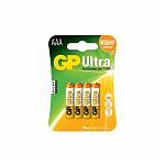 Батарейки GP Ultra LR03 алкалиновый блистер тип ААА 4шт/уп
