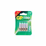 Батарейки GP Super LR03 Алкалиновые 4шт