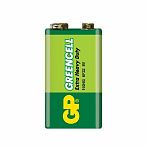 Элемент питания солевой GP Greencell 9v 6LF22/6LR61