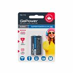 Батарейка GoPower Крона 6LR61 BL1 Alkaline 9V