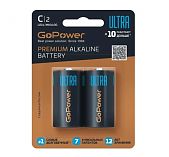 Батарейка GoPower ULTRA LR14 C BL2 Alkaline 00-00026398