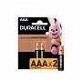 Батарейка Duracell Basic LR03 AAA BL2 Alkaline 1.5V