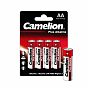 Элемент питания Camelion LR 6 Plus Alkaline BL-4 АА алкалиновый, 4 шт, блистер