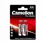 Элемент питания Camelion LR 6 Plus Alkaline BL-2 АА алкалиновый, 2 шт, блистер