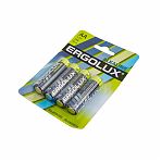 Элемент питания Ergolux LR6 Alkaline BL-4 АА алкалиновый, 4 шт, блистер